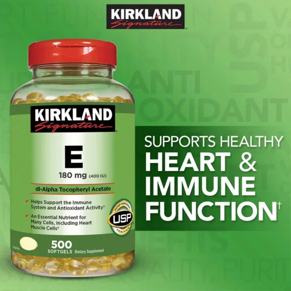 Kirkland Signature Vitamin E 180 mg., 500 Softgels